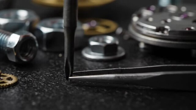 Watch Repair Tools Close Up