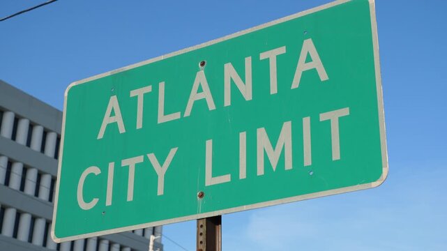 Atlanta Georgia Public Welcome Sign