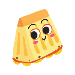 Illustration of cute pineapple fruit crayon symbol icon sticker cartoon expression