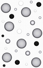 Wall decoration background with circle pattern