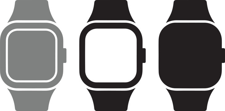 Fitness tracker watch icon