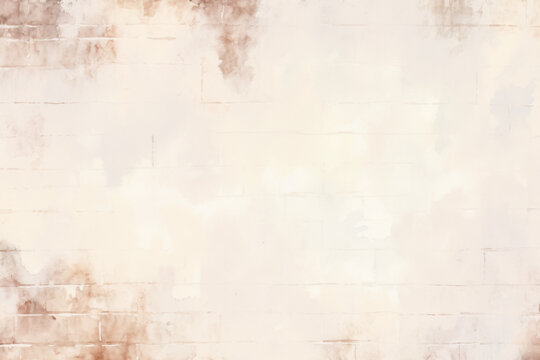 Rustic watercolor brick wall png paint texture overlay, transparent background