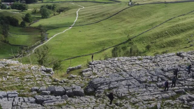 malham cove en Angleterre