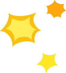 Bright Comic Burst Shapes Set