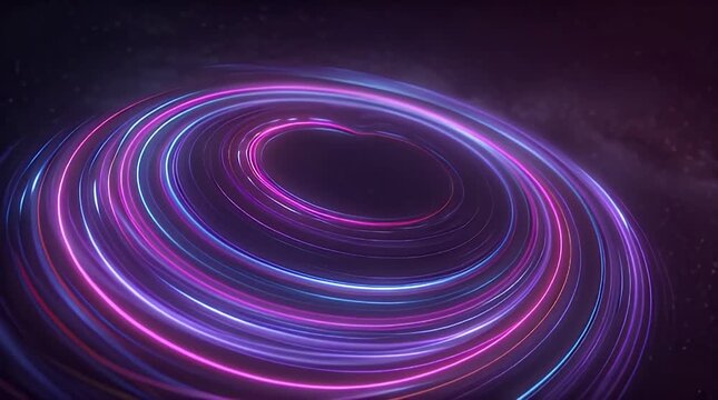 Orbiting Binary Stars with Glowing Light Trails