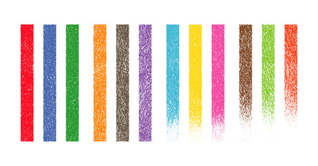 ペンキをローラーで塗ったようなカラーブラシストロークセット