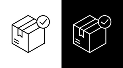 Product Checkmark White Icon Set Design