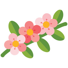 Big gray angular rock flat vector geological desert landscape isolated vector illustration on white background