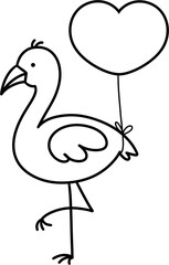 vector illustration of a cartoon duck