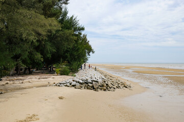 Beautiful view of Tanjung Lapin Beach, Rupat Island