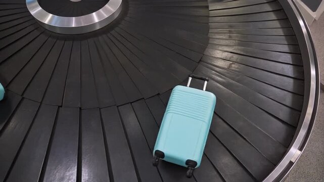 Lost and Found A Suitcase on a Luggage Carousel