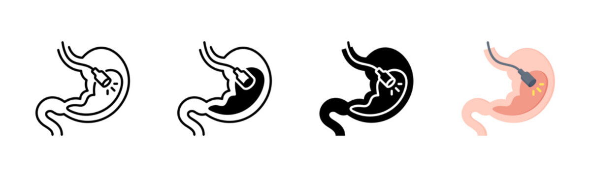 Endoscopy Icon, Multi Styles Icon Set
