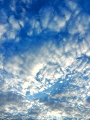blue sky with clouds