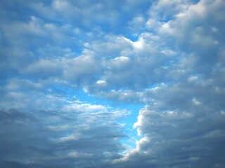 blue sky with clouds