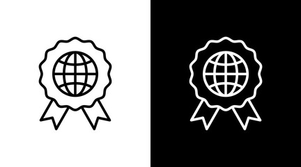 Iso Standards White Icon Set Design