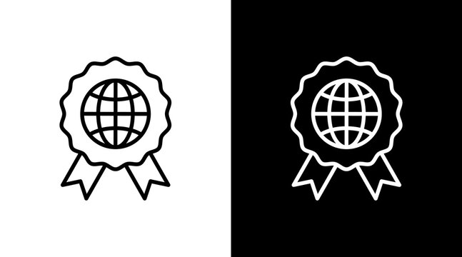 Iso Standards White Icon Set Design