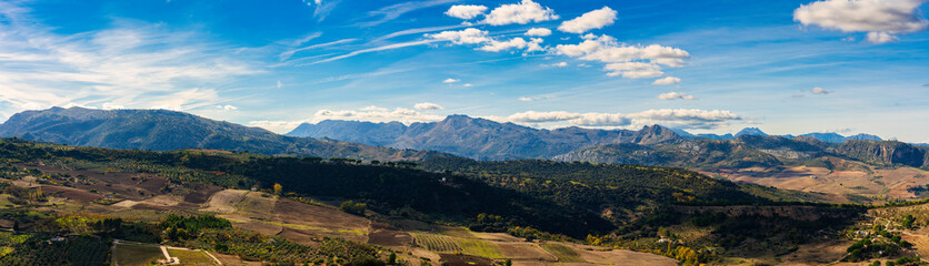 Serranía de Ronda mountain range near Ronda. Spain