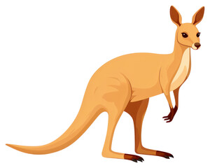 Fototapeta premium PNG Kangaroo illustration animal style.