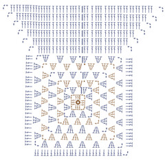 Granny square, crochet sy, drawing, crochet  charts 