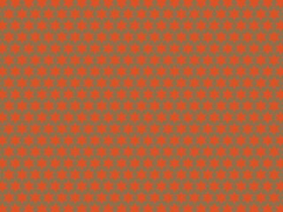 A dense pattern of orange stars on a brown background.