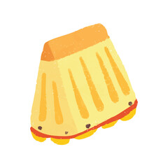 Cute pineapple fruit crayon illustration symbol icon sticker