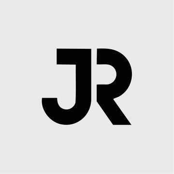 Black bold JR monogram logo on a light grey background, representing initials or a brand.