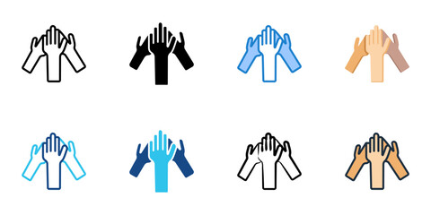 Inclusivity icon set multiple style vector collection
