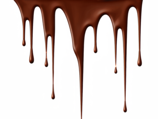 Chocolate Syrup Swirls Drizzle — PNG