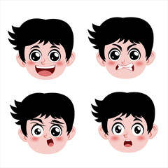Young Boy Facial Expression Pack