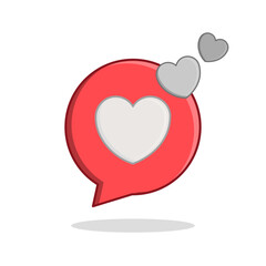 Love Message Bubble with Notification Style