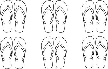 flip-flops, summer, footwear, beach, casual, fashion, blue, pair, grid, pattern, sandal, symmetry, design, tropical, vacation, layout, minimalist, trendy, slippers, arrangement