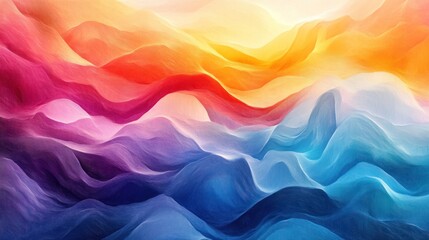 Obraz premium Colorful abstract wave landscape; design background