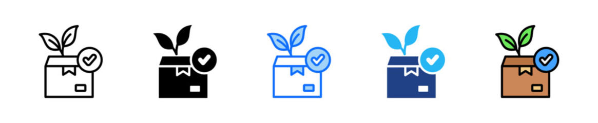Eco Friendly Product Icon Set Multiple Style Collection