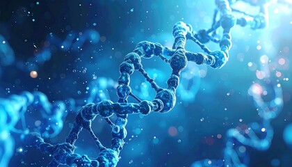 Molecular structure background. Abstract background with molecule DNA. Medical, science and technology concepts illustration