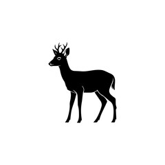 Graceful deer silhouette capturing the essence of wilderness and nature