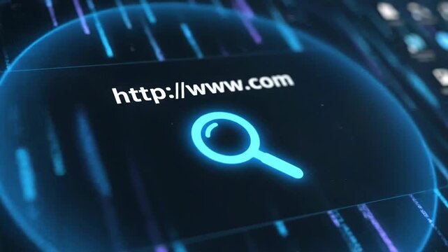 Digital Search Bar Interface Website Access Internet Browser