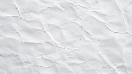 Obraz premium Close-up view of a white crumpled paper texture with many folds and wrinkles, creating an abstract background.