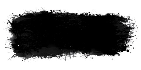 Abstract black brush stroke texture design