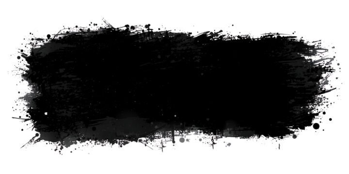 Abstract black brush stroke texture design