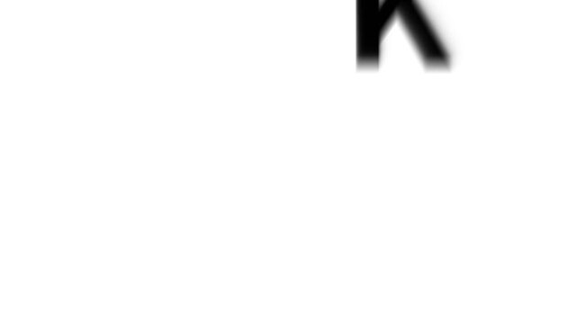 Black 30k number with shadow effect on white background thirty thousand numeral