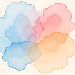 Obraz premium Soft watercolor abstract wash with gentle gradient transitions