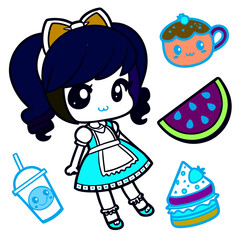 Pastel Princess Paper Doll Pack