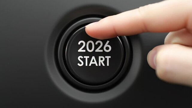 Start button 2026: countdown, launch, future, new year, beginning, goal, motivation, time, success