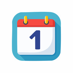 Calendar icon showing the first day of the month, a symbol of a new beginning