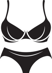 silhouette Bra and panty silhouette design