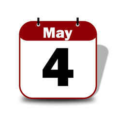 4 May Date Calendar