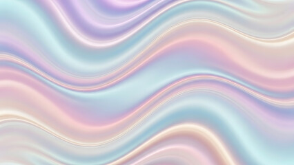 Obraz premium Pastel Swirl Serene Abstract Waves of Light Blue, Lavender, and Peach for Calming Backgrounds