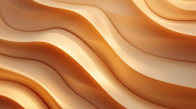 Abstract Wavy Lines Pattern Smooth Curves Dynamic Flow
