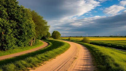 road in the countryside