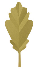 Obraz premium PNG green oak leaf , paper craft element, transparent background